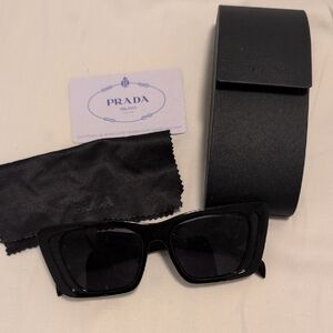 Prada Elegant Black Eyewear Set
